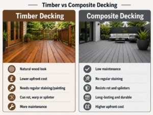 timber deck v composite decking - Composite Decking Wirral timber decking v composite decking
