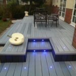 Composite Decking with spot lights