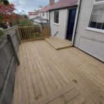 West Kirby Lang Lane from The Garage after Timber Decking Installation